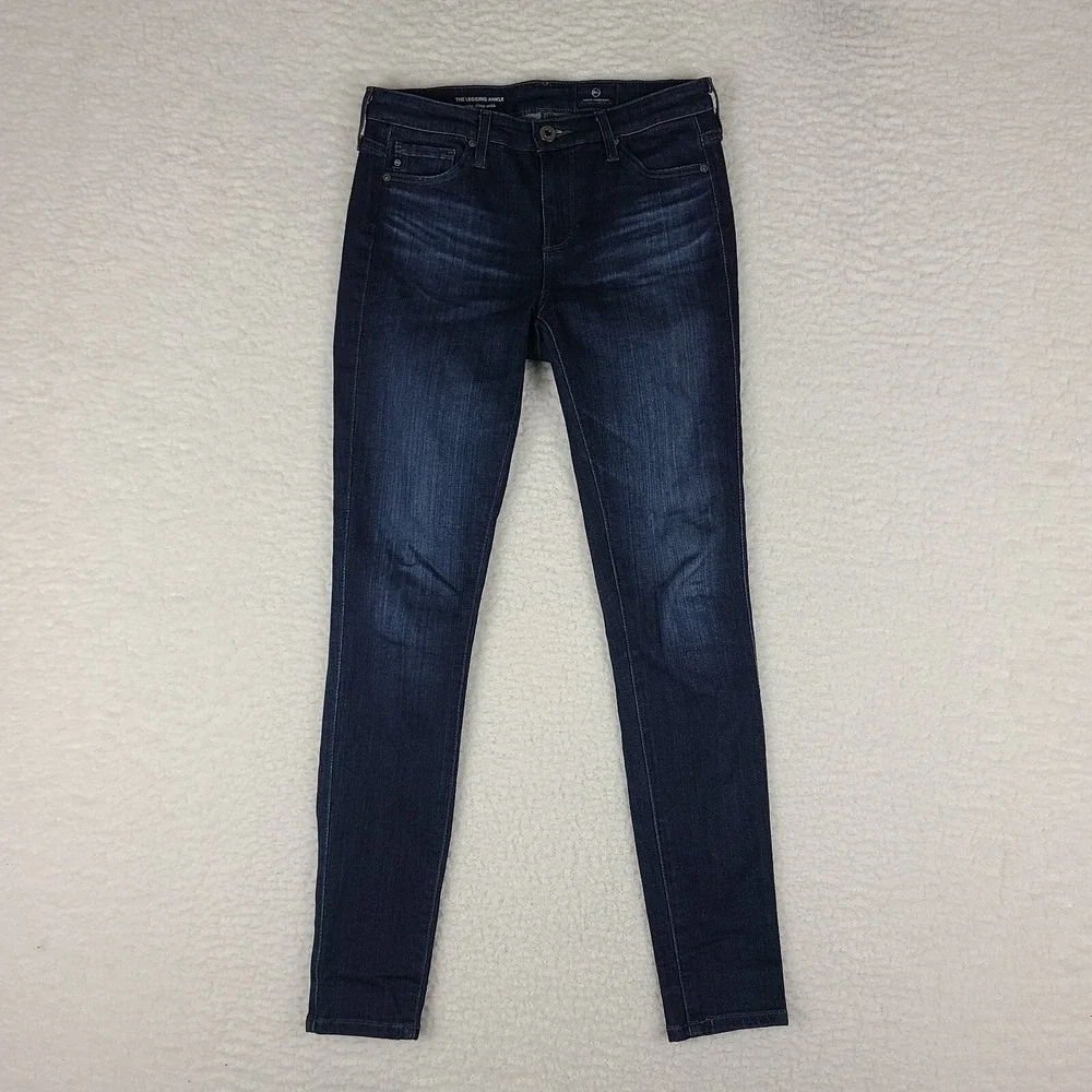 AG Adriano Goldschmied Jeans Womens 25 The Legging Super Skinny Ankle Dark Wash‎